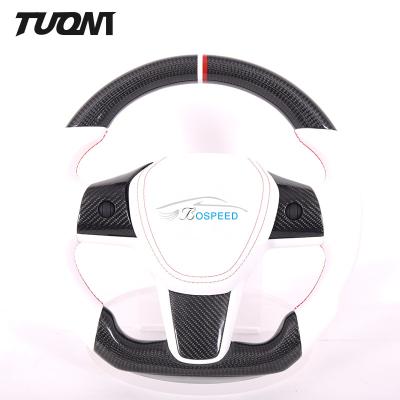 China 350mm Tesla Carbon Fiber Steering Wheel Yoke Model 3 X Y Twill Weave for sale