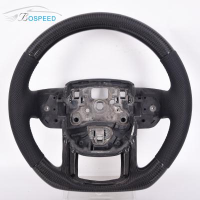 China Schwarzes Kohlenstoff-Faser-Land-Rover Steering Wheel Alcantara Matte-Schwarzes zu verkaufen