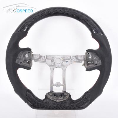 China D Shape Black Alcantara Sports Cadillac Xt5 Steering Wheel Carbon Fiber Gloss for sale