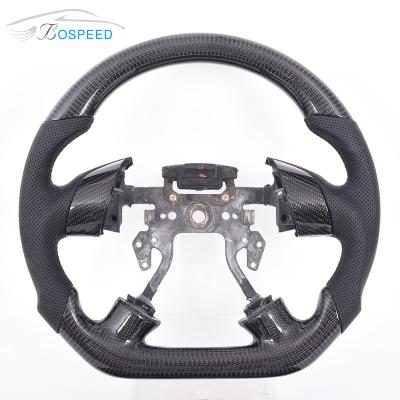 Cina Fibra 350mm di cuoio neri del carbonio del volante di Honda Crz dell'automobile sportiva di lucentezza in vendita