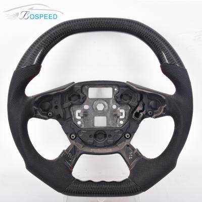 China Black Carbon Fiber Ford Ranger Raptor Steering Wheel Sports Style 350mm for sale