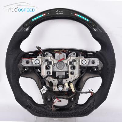 China F150 LED Display Real Carbon Fiber Steering Wheel Gloss Black Ford for sale