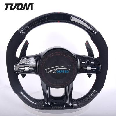 China LED Alcantara Mercedes Benz Carbon Fiber Steering Wheel Luxury Car Accessories for sale