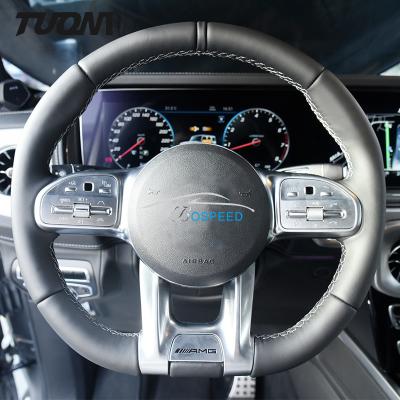 China Full Leather 350mm Mercedes Benz AMG Steering Wheel Customizable for sale