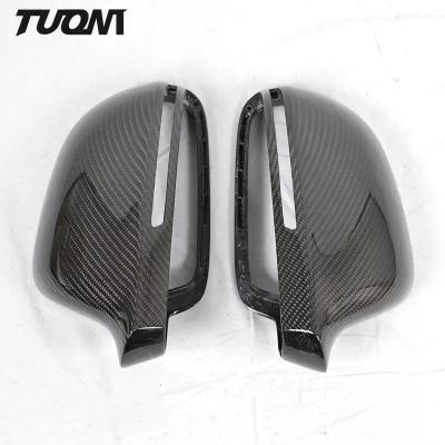 China ABS Auto Side Mirror Covers Carbon Fiber Rearview Mirror Cover For Audi A6 C7 for sale