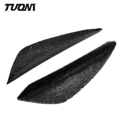 China Universele Carbon Fiber Voorbumper Lip Splitter Vinnen Auto Spoiler Canard Valence Te koop