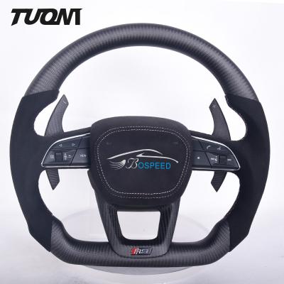 China Lightweight Audi Carbon Fiber Steering Wheel High Matte for sale