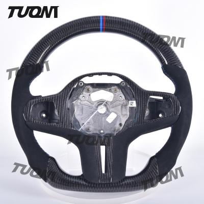 Китай BMW Carbon Fiber Steering Wheel With Flat Bottom and Ergonomic Grip продается