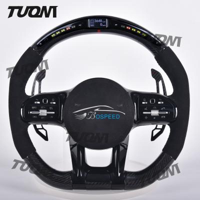 China Customizable Leather/Carbon Fiber Mercedes Benz Steering Wheel with Easy Controls for sale