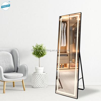 China New Custom Country Design All Height Illuminated Vanity Surround Full Body Mirror With Touch Sensor Anti Fog CCT Dimmable for sale