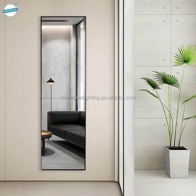 China Best Quality Country Bedroom Full Body Position Mirror Floor Vanity Mirror With Touch Sensor 3 Color Adjustable for sale