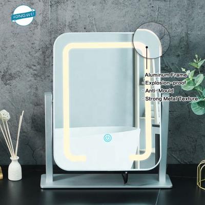 China Bathroom Decoration Touch Sensor Switch Cosmetic Make Up Smart Led Mirror Vanity Make Up for sale