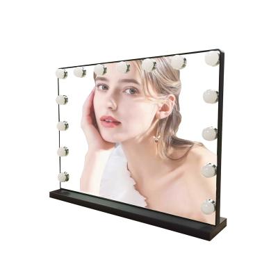 China Bare Lighted Single Side Table Vanity LED Makeup Mirror With Lights for sale