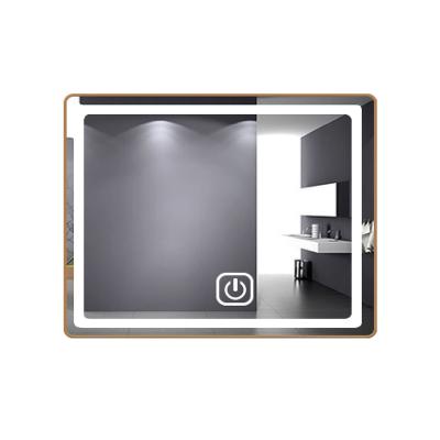 China Bath 2022 New Arrival Hot Magnifying Makeup Mirror Light Shaving Vanity Mirror Wall Shower Room Bathroom Led Mirror for sale