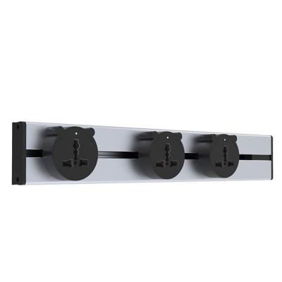 China Residential / Multipurpose Aluminum Wall Mounted Track Electric Power Outlet Track Trail for sale