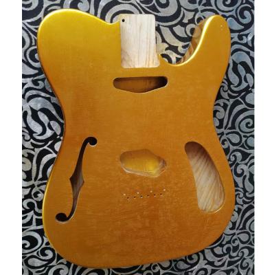 China Ash Hollowbody GOLD Relic 69 Lean Gold Top Electric Guitar Tl Body Cavity Full Body Guitar Full Body Top for sale