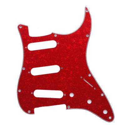 China Hot Selling GUITAR PVC Material 3 Ply 11 Hole For Guitar SSS Anti-scratch Vintage Customized Colors Electronic Guitar Pick Guard St for sale