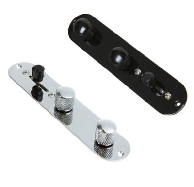 China 1T 1V pre-wired control plate with switch volume tone TL guitar parts three way control plate for sale