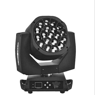 China Hot Selling Concert Beam Zoom Big Bee Eye Wash 19pcs15w Moving Head LED Stage Light etc. Bar Club Wedding Event 1915w RGBW 4in1 For Club Bar for sale