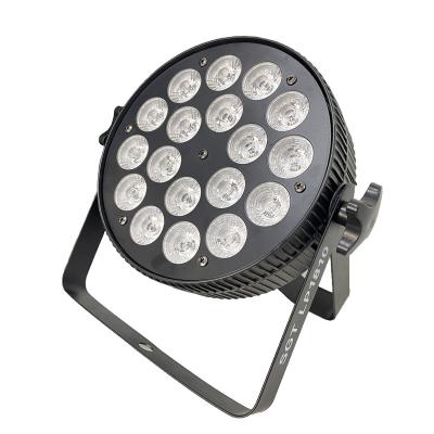 China Indoor Bar 18x10W 4in1 RGBW LED Par Light Slim LED Stage Lights for sale