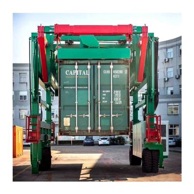 China Gantry Crane Rubber Tire 40 Ton Mobile Container Diesel Engine Truck Crane for sale