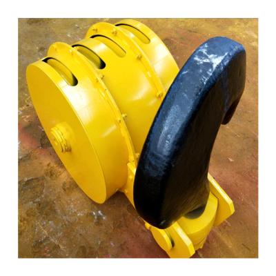 China Heavy Industry 20 Ton Single Hook Girder Overhead Crane With Latch Lock for sale