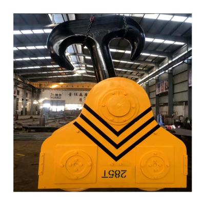 China Heavy Industry Heavy Duty 60 Ton Crane Hook Clamp On Double Girder Overhead Crane for sale