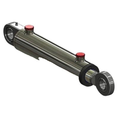 China Custom Lifting Tie Rod Cylinder With U-flange Machinery, Hydraulic Piston Rod Cylinder, Agricultural Machinery Hydraulic Cylinder for sale