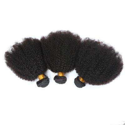 China 100% Mongolian Hair Bundles Afro Kinky Curly Virgin Hair Extensions 4A 4B 4C Wave Hair Weave Bundles for sale