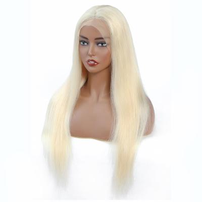 China Hot sale 10-26 inch silky straight wave wig. Full lace 613 wig hair. Natural hair gold wigs for black women. for sale