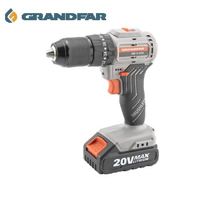 China GRANDFAR GSB1800RPM inalambrico cordless impact brushless power drills taladro de impacto 20V 2.0ah for sale