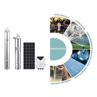 China Grandfar SQGD Family Homes Solar Irrigation Water Pump Station DC 48v Agricultural Borehole Irrigation For Agriculture System for sale