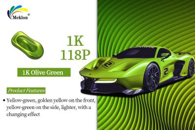 China 1K Oliver Green Anti-corrosie Op maat gemaakt 2K Solid Color Auto Lack Auto Verf Te koop