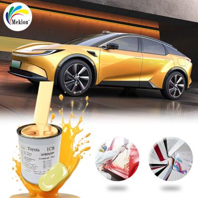 China High-Quality Toyota 1C8 Silver Powder Car Paint Drying Time 2-3 Hours for sale