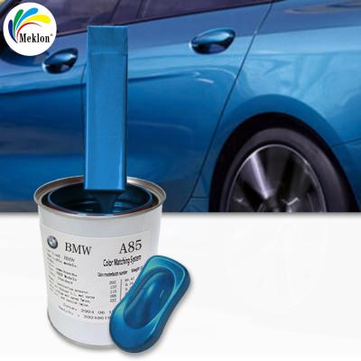 China Neptune Blue Refinish Car Paint Wet Spray Durable For BMW A85 for sale