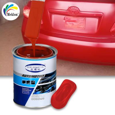 China 217 Red Coating Auto Refinish 1K Silver Metallic Polyurethane Automotive Paint for sale