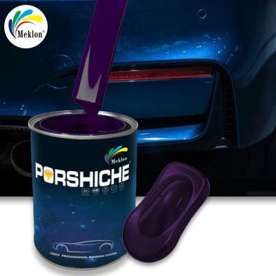 China 1K Purple Color Paint Auto Coating Refinish Repair Tinting System Spray Autobody Paint for sale