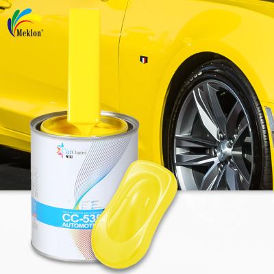 China Auto Body Car Paint Tinting Machine 1K Yellow Basecoat Pearl Colors Crystal Coating Automotive Spray Paint for sale