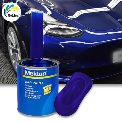 China Auto Body Car Paint 1K Basecoat Blue Pearl Colors Crystal Coating Automotive Spray Auto Base Car Paint for sale