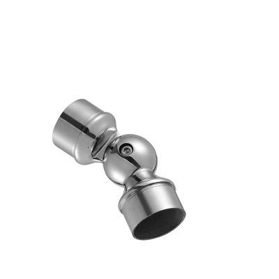 China Hot Sales Modern Round Railing Fittings Stainless Steel Tube Joiner Connector Elbow for sale