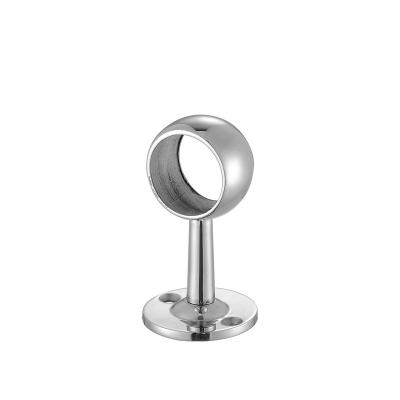 China Modern Stainless Steel Railing Handrail Wall Bracket Adjustable Support Ring Handrail Bracket for sale