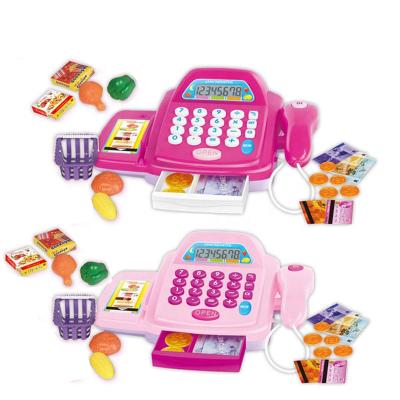 China Baby learning new lightweight education vending machine multifunctional toys and music supermarket children plastic cash register toys for sale