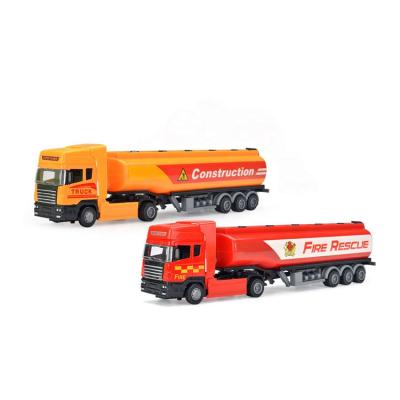 China Toy New Hot Diecast Model Car Diecast Set Set Toy Tanker Truck Trailer Big Truck Children Alloy Toy Car for sale