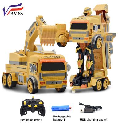 China Battery Operated Vehicle Watch Engineering Deformation Robot Gesture Control Toy Amazon New Smart Robot Kids RC Toy for sale