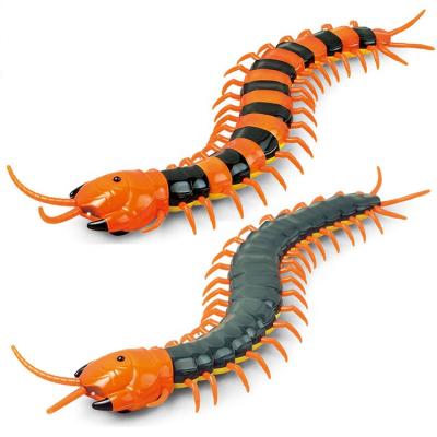 China Glowing Eyes Forward and Backward Auto-Turn Right Function Disgusting Demo Rc Simulation Plastic Animal Toy Cartoon Centipede Toy Kids Prank Toy Realistic for sale