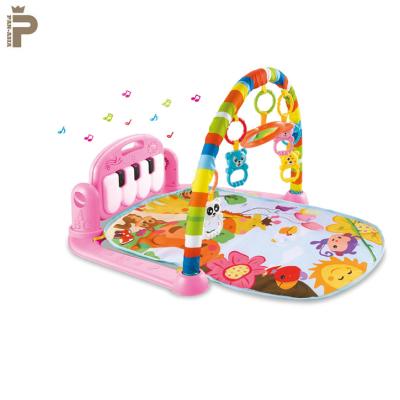 China Toy Detachable Baby Activity Gym Educational Musical Play Mat Toys With Colorful Lights for Infants for sale