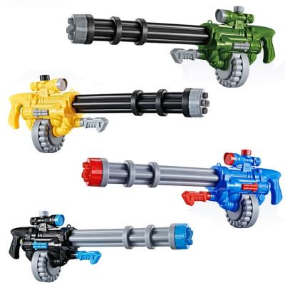 China Hot selling 72CM electronic toy summer holi party pumped military version of Gatling water gun children play for sale