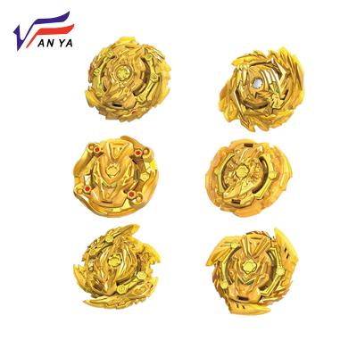 China 2019 New Products Metal Plastic Toys Spin Metal Fusion Top God Classic Burst Gold Spin Top Set for sale