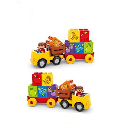 China DIY TOY 2020hot Fruit Minivan Building Blocks Toys For Children Open Beginning And Mental Ability for sale