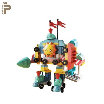 China Building Toy Educational New Arrival DIY Soft Assembling Toy 2 In 1 Safety Plastic Building Blocks Set For Children for sale